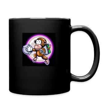Starry your Moon Monkey - Tasse einfarbig - Schwarz - Rechts