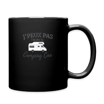 J'peux pas j'me barre en camping car - Mug uni - noir - Droite