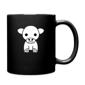 Vache Mignon Animal Ferme Animaux Drôle Vaches Nouveau 5 - Mug uni - noir - Droite