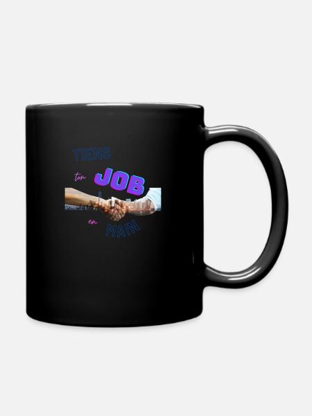 Hold your job in hand - Full Colour Mug - black