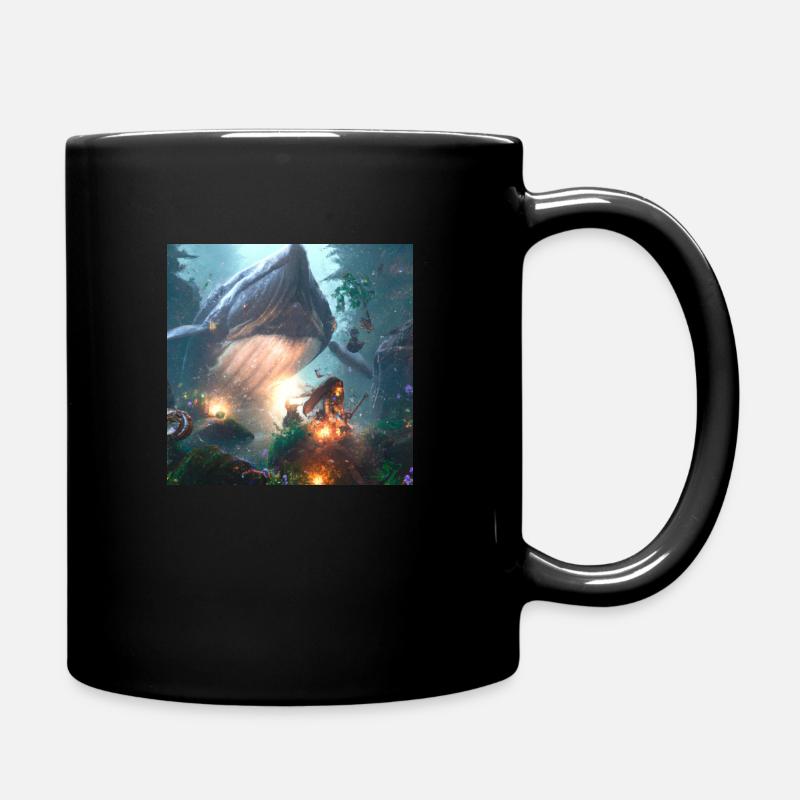 Créature dans la forêt magique - Mug uni - noir