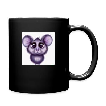 Sad Mouse - Full Colour Mug - black - Right