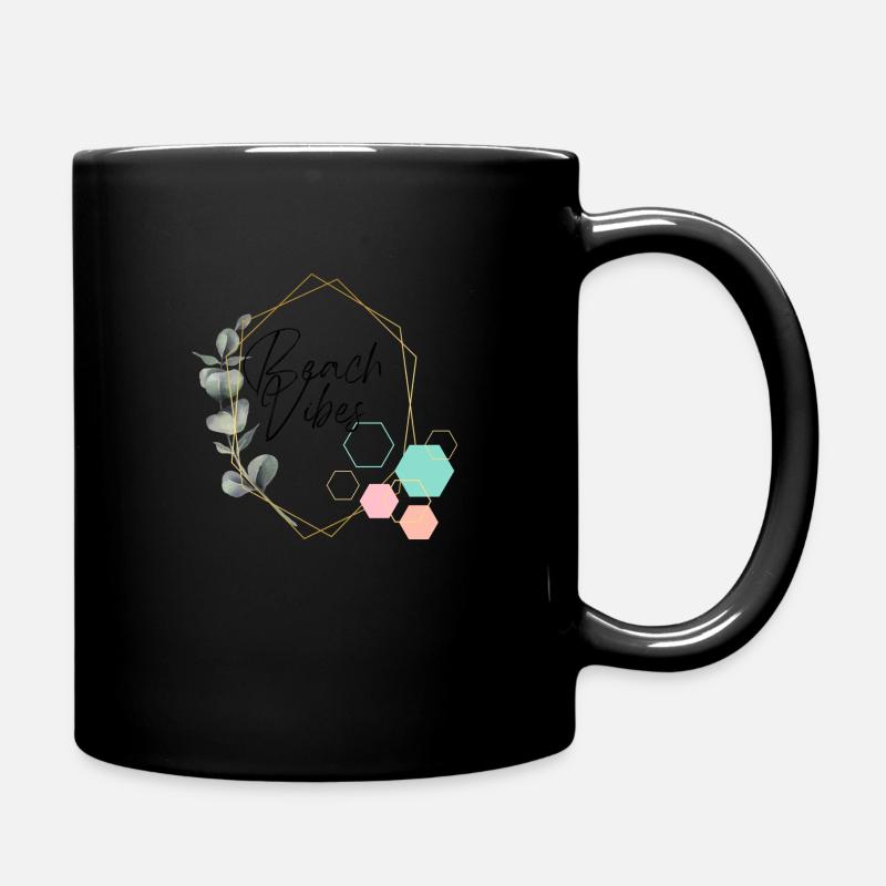 beach vibes - Tasse einfarbig - Schwarz