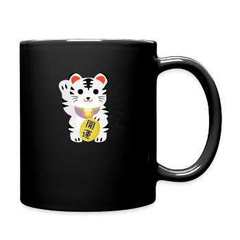 Cat Asian Lucky Symbol T-Shirt ,Fate - Full Colour Mug - black - Right