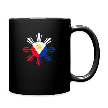 Drapeau national des Philippines soutenant la culture - Mug uni - noir - Droite