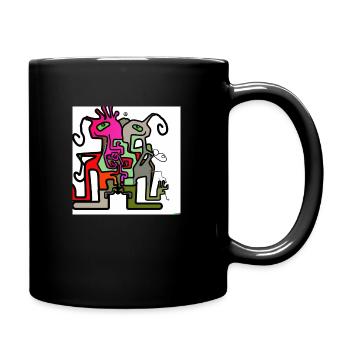 example com 7 - Tasse einfarbig - Schwarz - Rechts