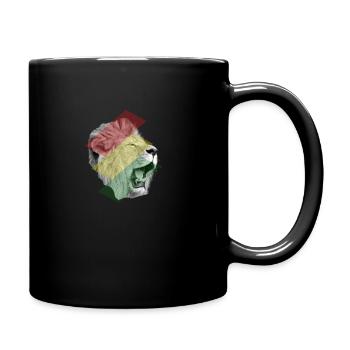 Löwen-Afrika-König - Tasse einfarbig - Schwarz - Rechts