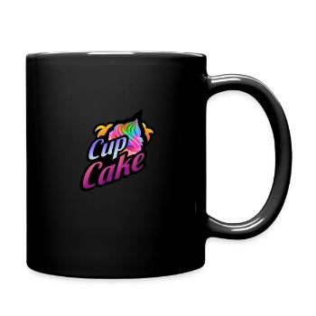 Cup cake cake logo - Full Colour Mug - black - Right