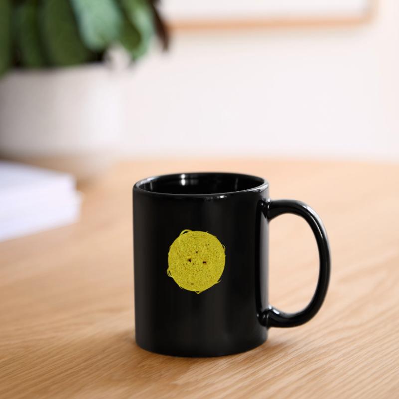 Explore 3D Yellow Sun Flares Spots Cool Experience Full Colour Mug