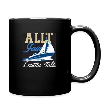 Segelyacht 1 - Tasse einfarbig - Schwarz - Rechts