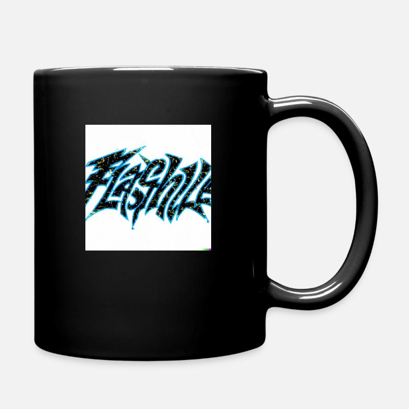 a cool graffiti with a white background - Tasse einfarbig - Schwarz