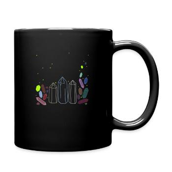 Gems & Stars - Tasse einfarbig - Schwarz - Rechts