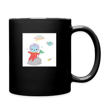 Space - Tasse einfarbig - Schwarz - Rechts