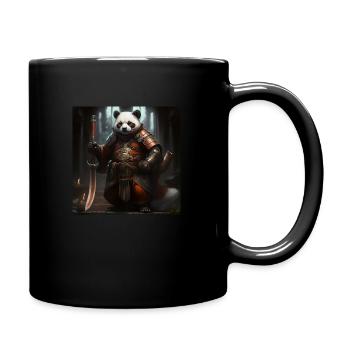 Combattre le panda - Mug uni - noir - Droite