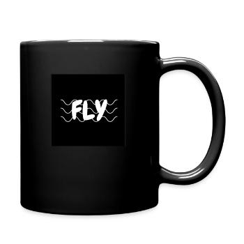Fly Design - Tasse einfarbig - Schwarz - Rechts