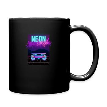 Neon Lifestyle - Tasse einfarbig - Schwarz - Rechts