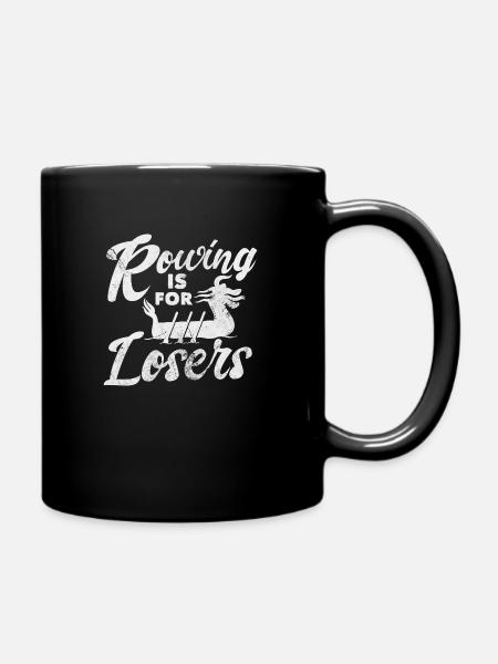 L’aviron est pour les perdants | Drôle de citation d’aviron - Mug uni - noir