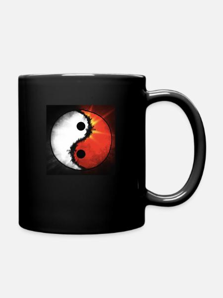 Ying & Yang - Tasse einfarbig - Schwarz
