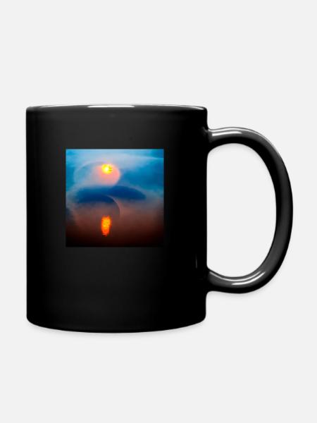 eclipse misty flow abstract sunset - Tasse einfarbig - Schwarz