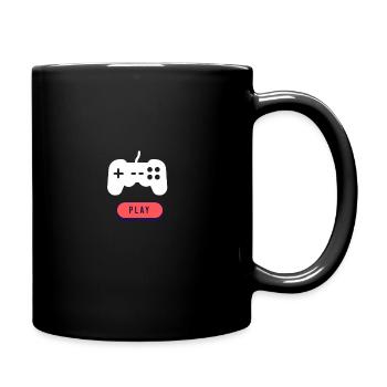 Just play - Tasse einfarbig - Schwarz - Rechts