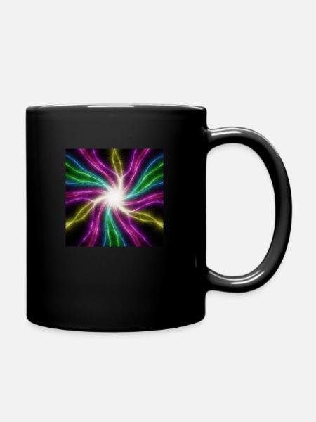 Mandala - Tasse einfarbig - Schwarz