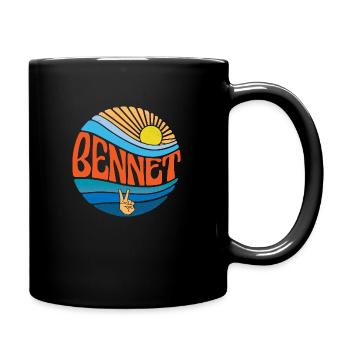 Bennet Hemd Vintage Sunset Bennet Groovy Tie Dye - Tasse einfarbig - Schwarz - Rechts
