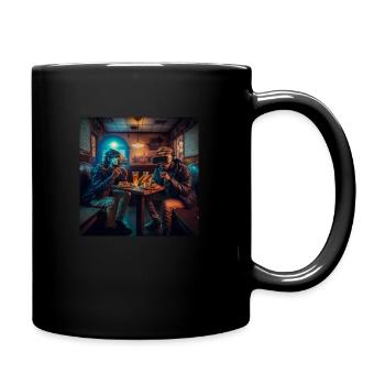 Metall und - Tasse einfarbig - Schwarz - Rechts