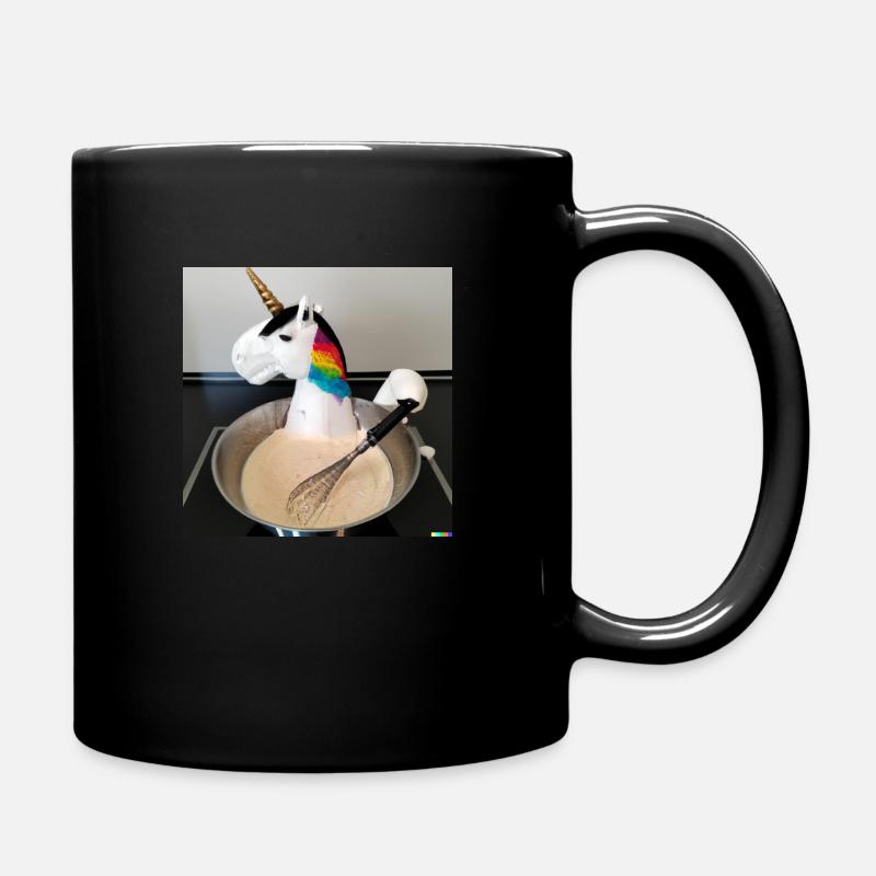 Unicorn - Full Colour Mug - black