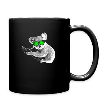 Koala Tierliebhaber Naturfans Sonnenbrille Musik K - Tasse einfarbig - Schwarz - Rechts
