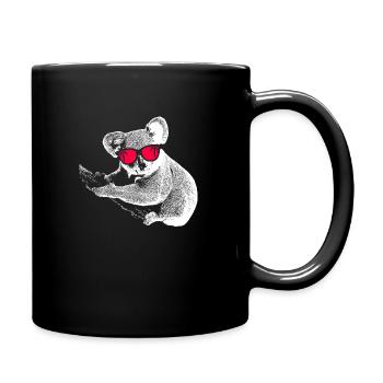 Koala Tierliebhaber Naturfans Sonnenbrille Musik K - Tasse einfarbig - Schwarz - Rechts