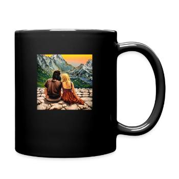 Mountain Romance - Full Colour Mug - black - Right