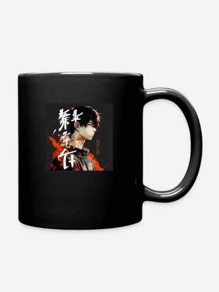 Animeguy Graffiti Style - Full Colour Mug - black