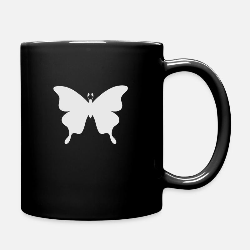 Farfalla - Tazza monocolore - nero