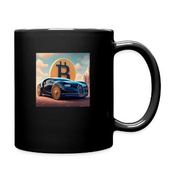 Bitcoin Voiture de sport - Mug uni - noir - Droite