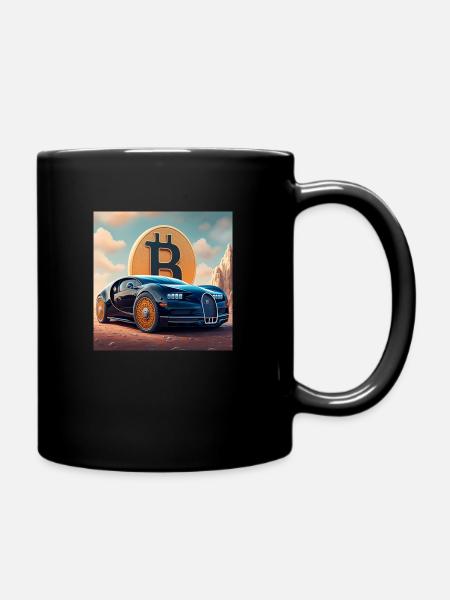 Bitcoin Voiture de sport - Mug uni - noir
