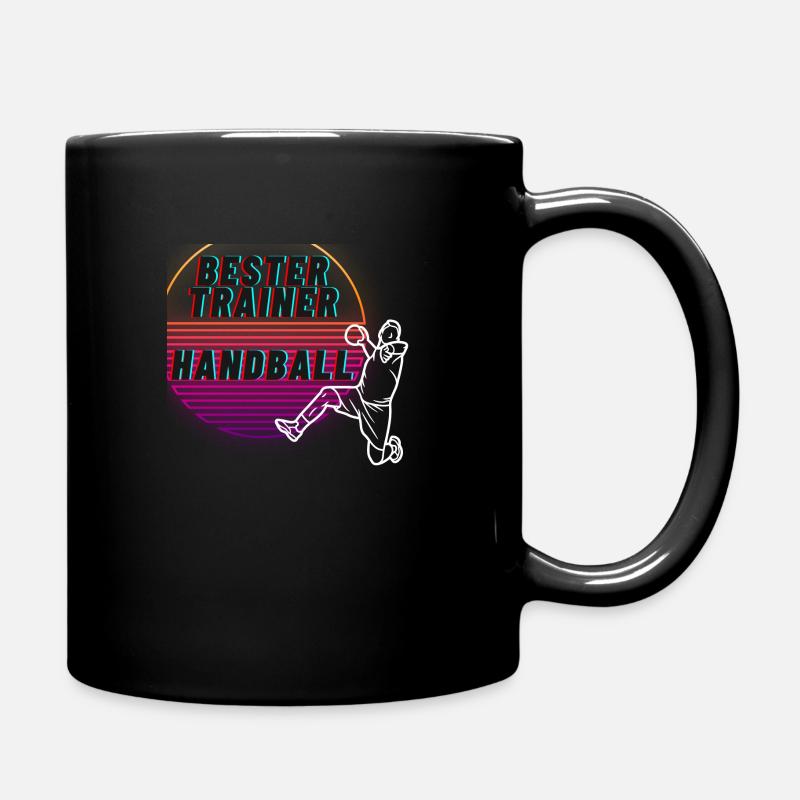 bester Trainer Handball - Tasse einfarbig - Schwarz