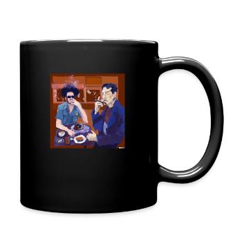 japanese coffee gang - Tasse einfarbig - Schwarz - Rechts