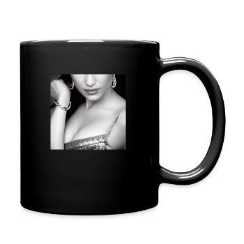 elegant Latin Model - Full Colour Mug - black - Right
