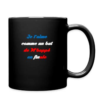 AMOUR français - Mug uni - noir - Droite