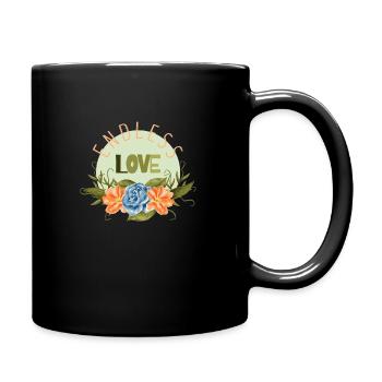 Endless Love - Tasse einfarbig - Schwarz - Rechts