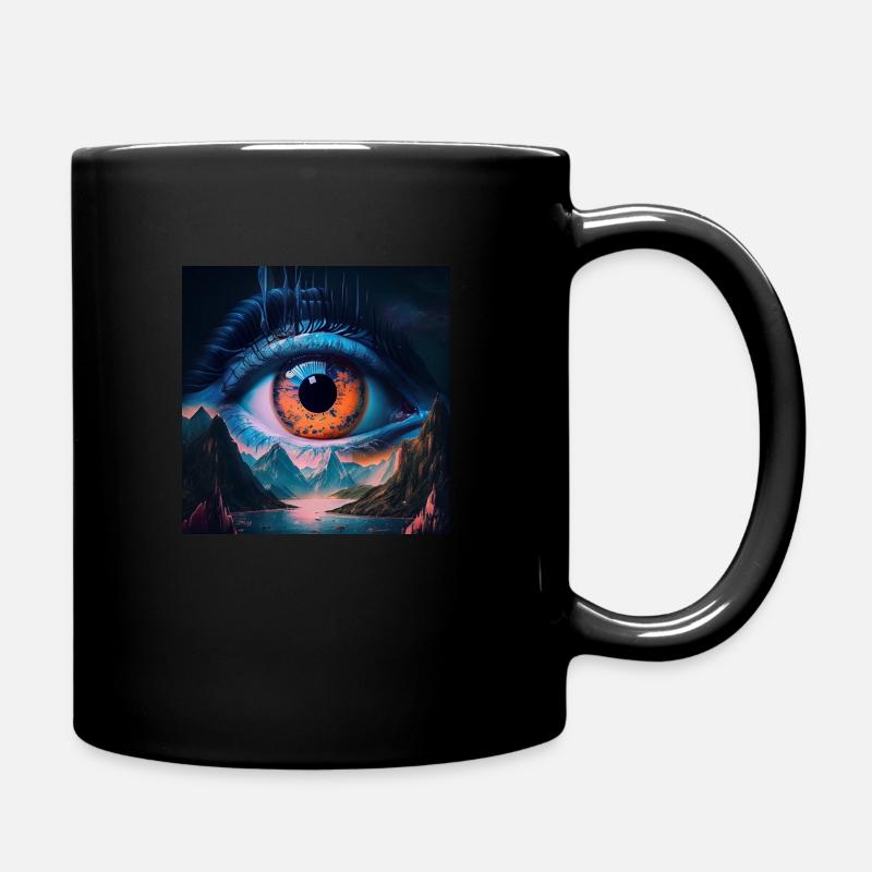 Eyes - Full Colour Mug - black