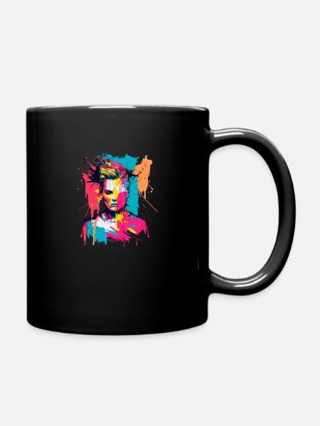 Pop Art dekonstruiert - Tasse einfarbig - Schwarz