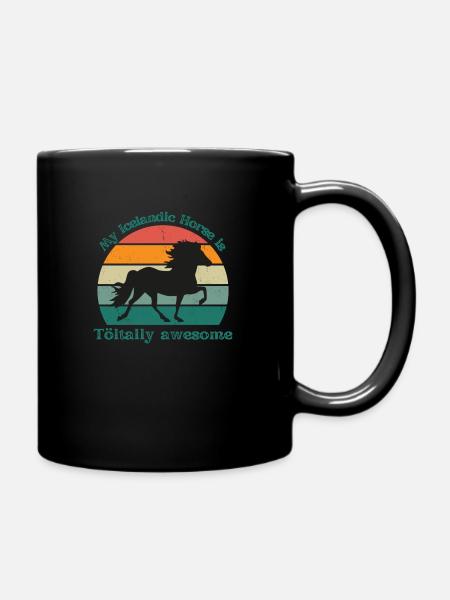 Mon cheval islandais est génial - Mug uni - noir