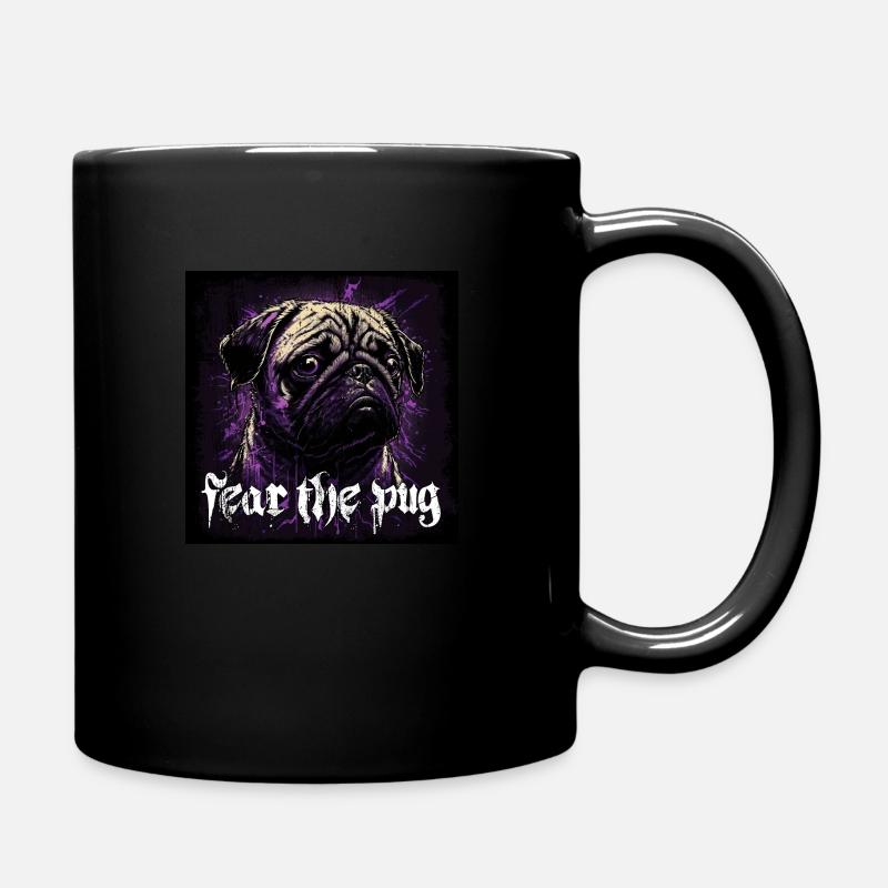 Fear the Pug - Tasse einfarbig - Schwarz