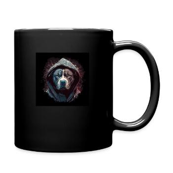 American Staffordshire Terrier - Mug uni - noir - Droite