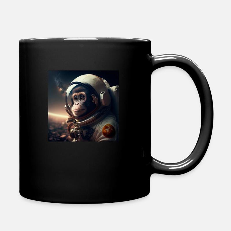 Singe Astronaute #01 - Mug uni - noir