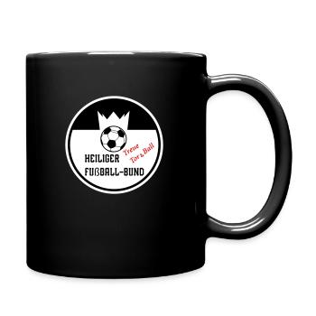 Heiliger Fußball-Bund - Tasse einfarbig - Schwarz - Rechts