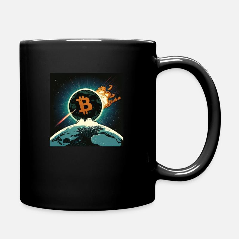 Astéroïde Bitcoin - Mug uni - noir