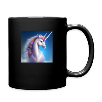 magisches Einhorn - Tasse einfarbig - Schwarz - Rechts