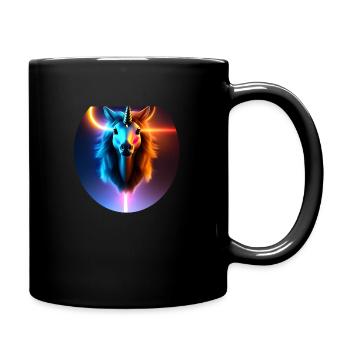 Futur Licorne - Mug uni - noir - Droite